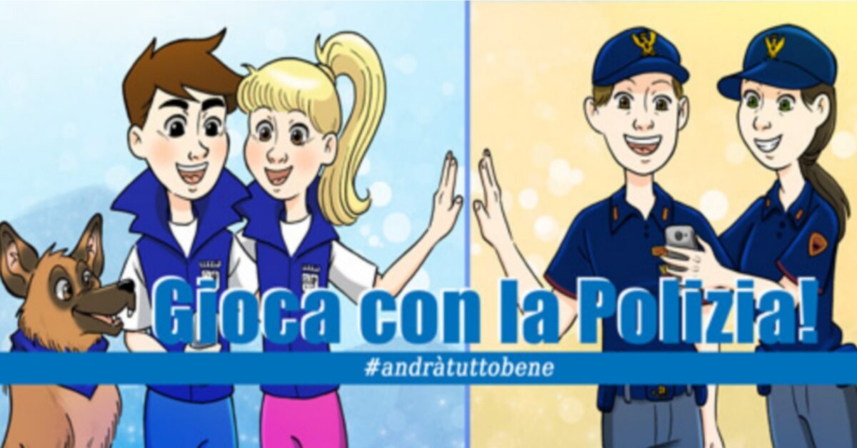 Un bellissimo progetto è partito in questi giorni per i bambini, si chiama “Giochiamo con la Polizia”