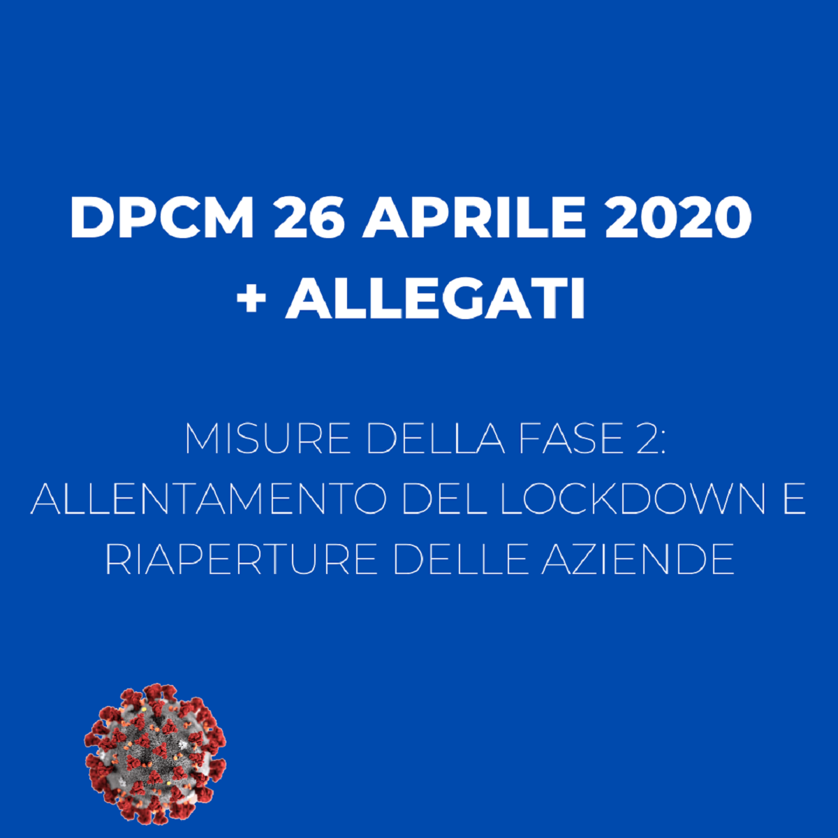 Dpcm 26 aprile 2020