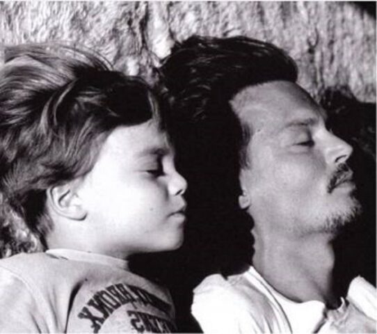 Johnny Depp e il figlio