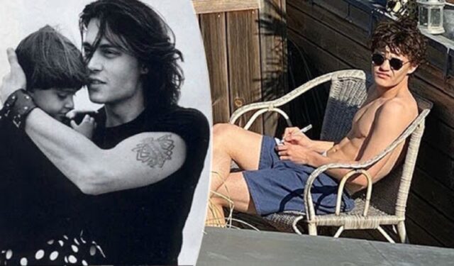 Johnny Depp e il figlio