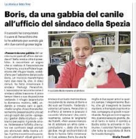 La Spezia, Boris è stato adottato