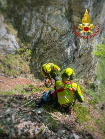 Vigili del fuoco salvano Paride