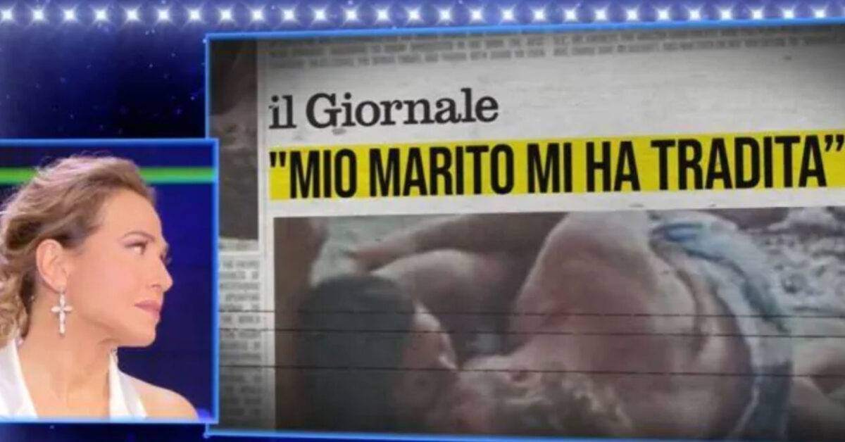 Barbara D'Urso guarda video ex marito