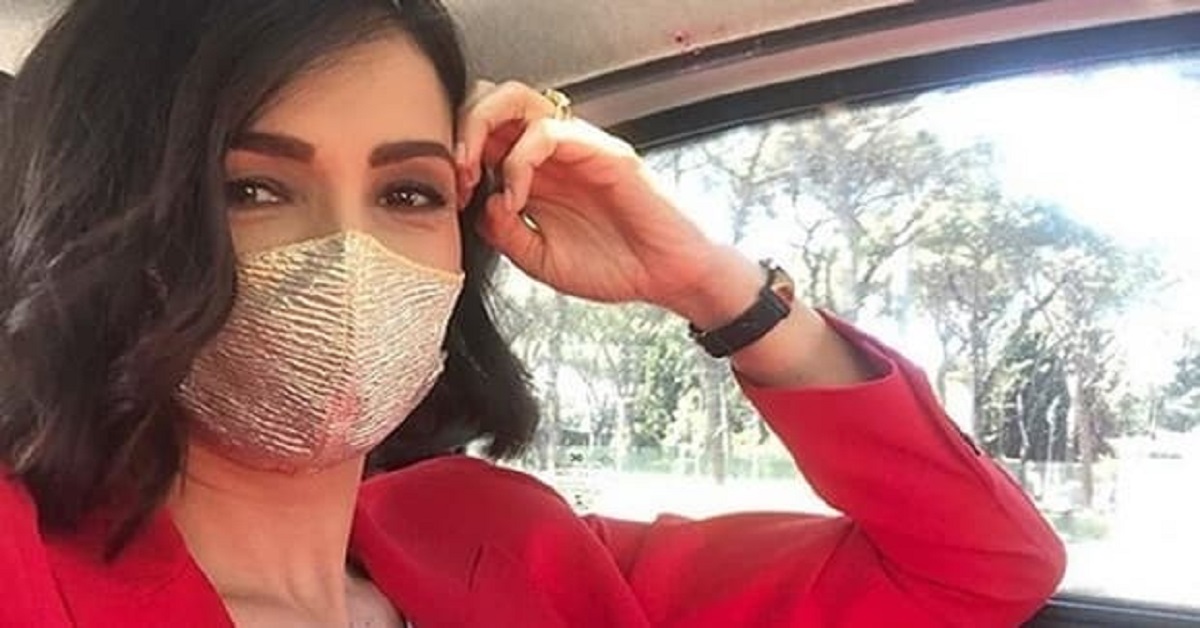 Caterina Balivo, le polemiche sulla sua mascherina glamour