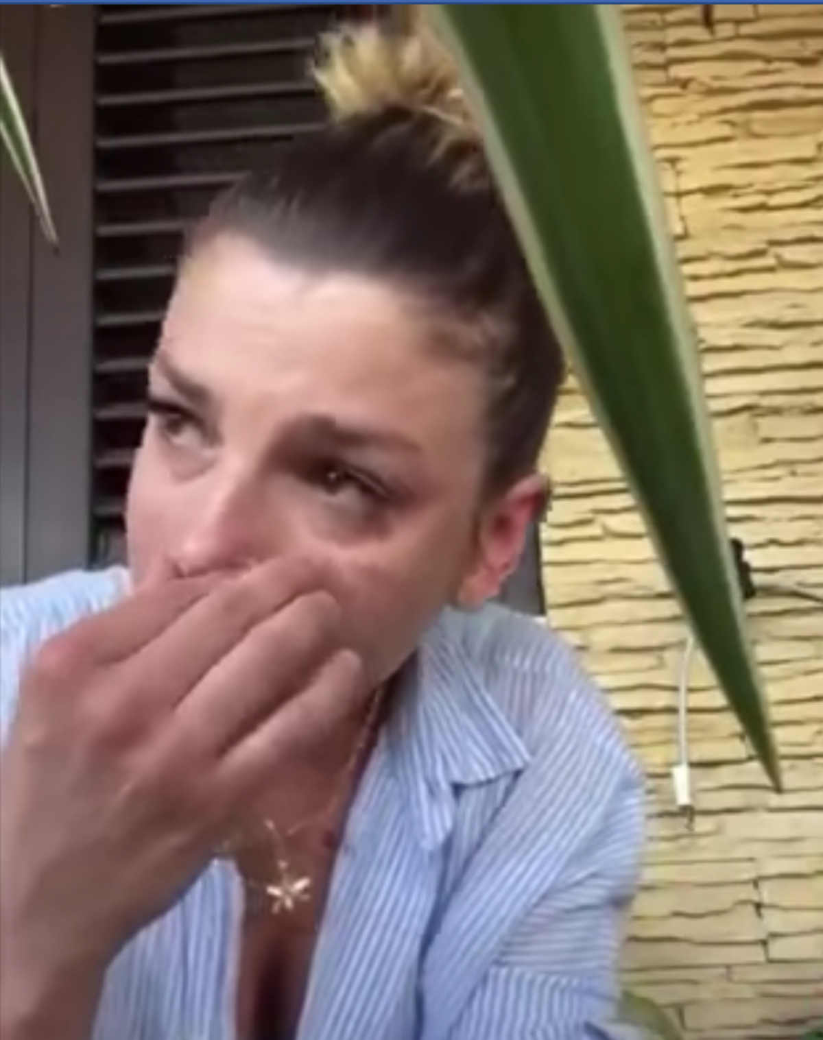 Emma Marrone in lacrime