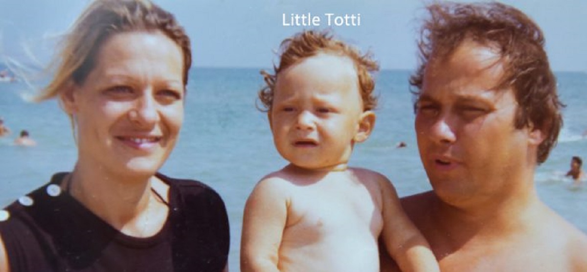 Francesco Totti e i suoi genitori
