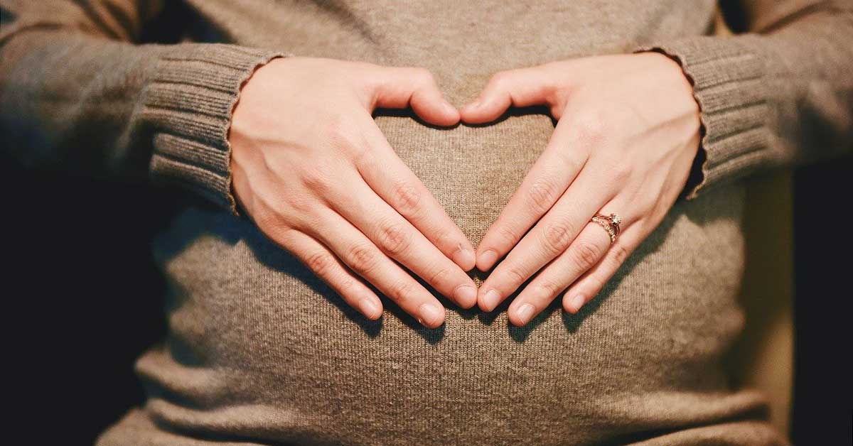 I cani proteggono la mamma umana incinta