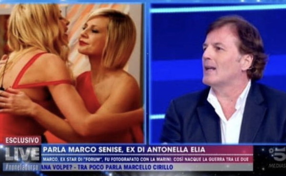 Valeria Marini con Antonella Elia e Marco Senise