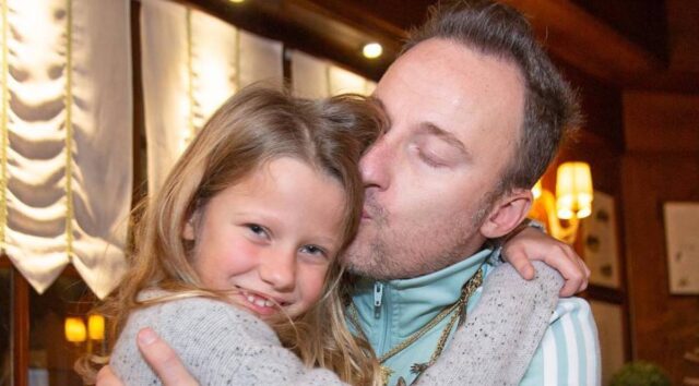 Francesco Facchinetti e la figlia