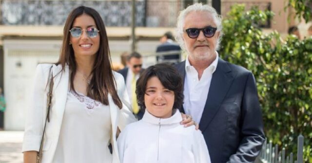 Flavio Briatore, Elisabetta Gregoraci e il figlio