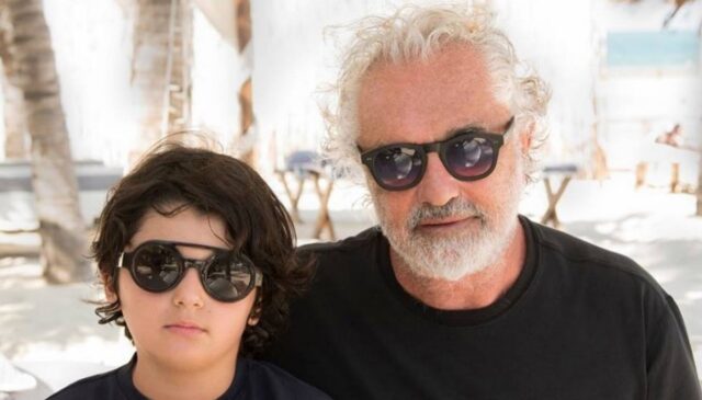 Flavio Briatore e il figlio