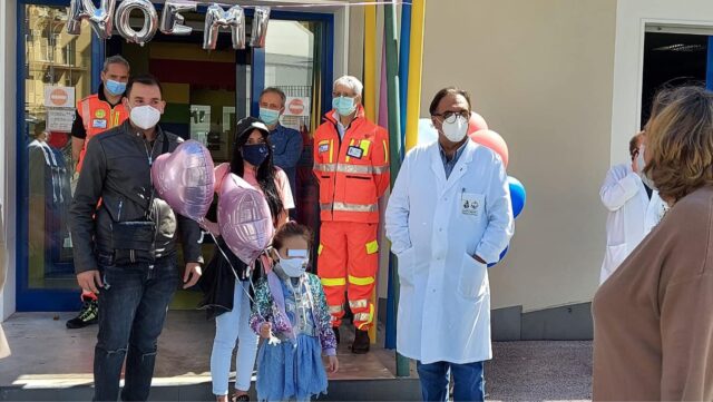 Dopo un anno Noemi torna al Santobono