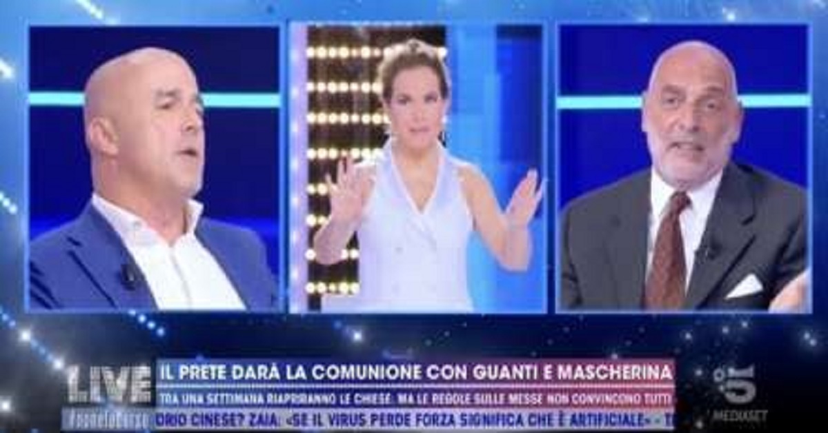 Live Non è la D’Urso, Paolo Brosio si scontra con Barbara D’Urso: “Tu non sei cattolica apostolica”