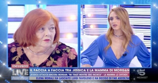 scontro tra jessica mazzoli e la mamma di morgan