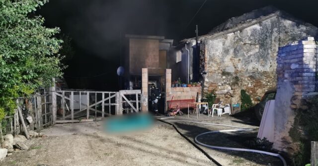 Civitella del Tronto appiccato incendio nell'abitazione 