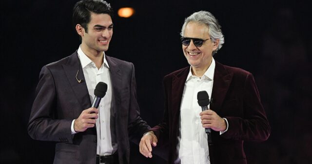 Matteo Bocelli e il padre