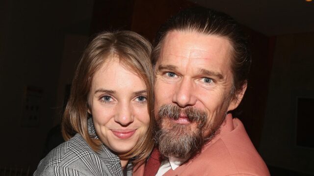 Maya Thurman Hawke e il padre