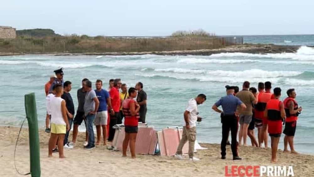 Porto Cesareo mamma annegata in mare