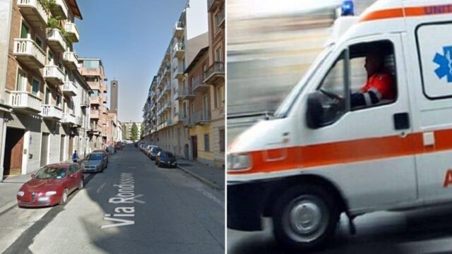 Torino incindio condominio mamma si getta dal balcone con la figlia