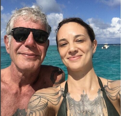 Anthony e Asia Argento al mare 