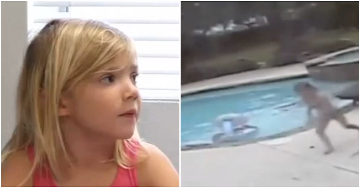 Bambina di 5 anni salva la mamma in piscina