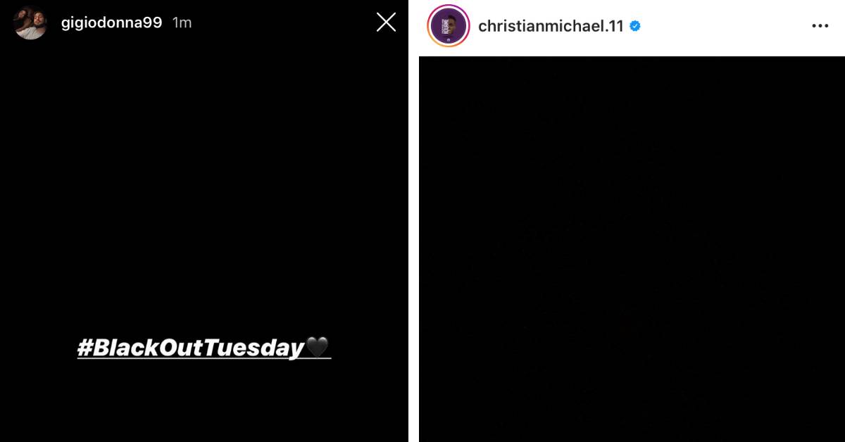 Blackout Tuesday: perché gli sportivi pubblicano foto nere sui social