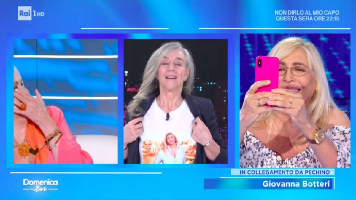 Giovanna Botteri e Mara Venier a Domenica In