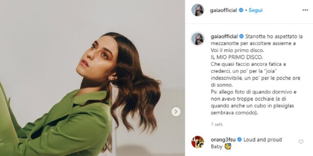 Profilo Instagram di Gaia Gozzi