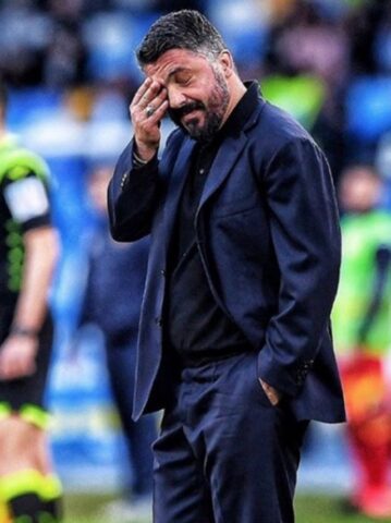 Gattuso lutto in campo