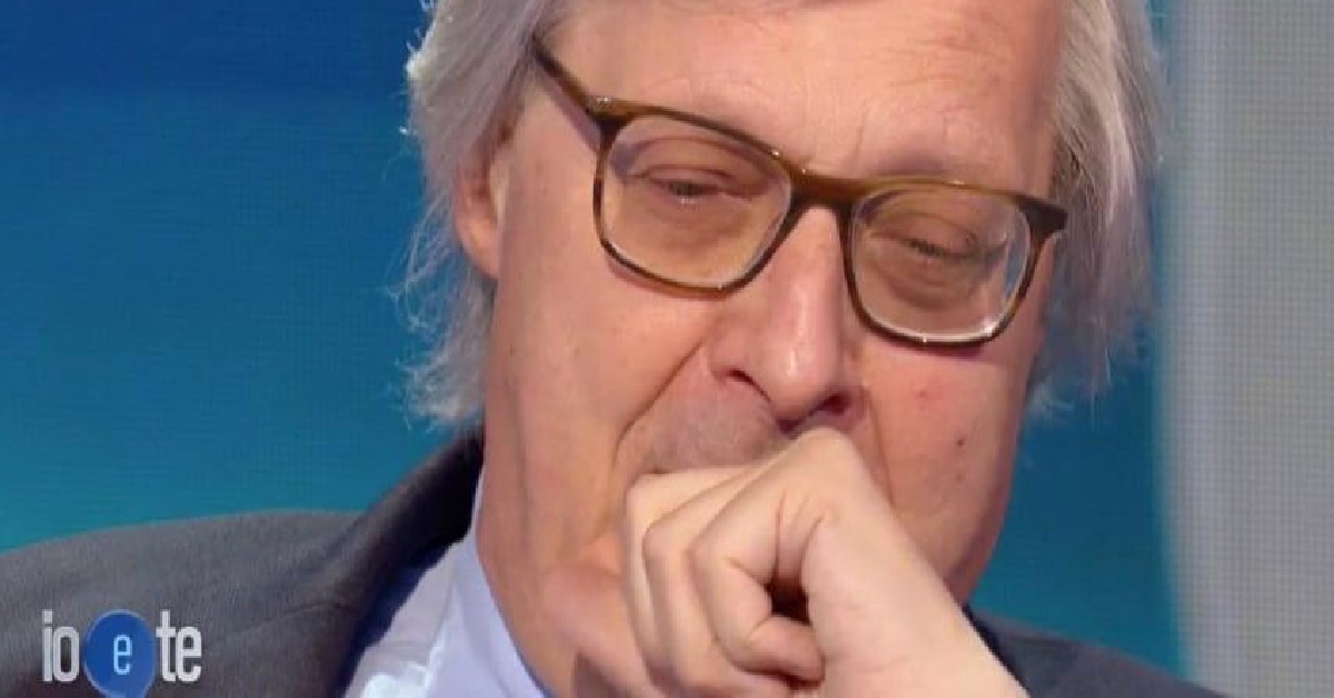 'Io e Te' Vittorio Sgarbi in lacrime: "Oggi non sto bene"