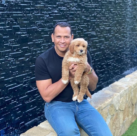 Alex Rodriguez e il cucciolo