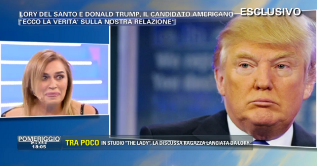 Lory Del Santo e flirt con Donald Trump
