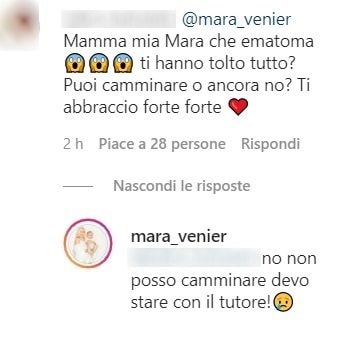 commento di Mara Venier 