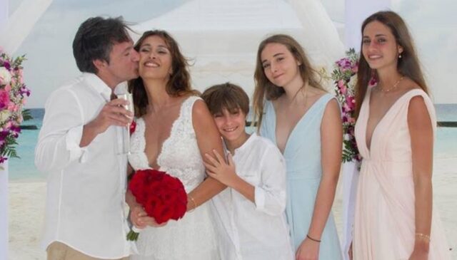 Benedetta Parodi, Fabio Caressa e i figli