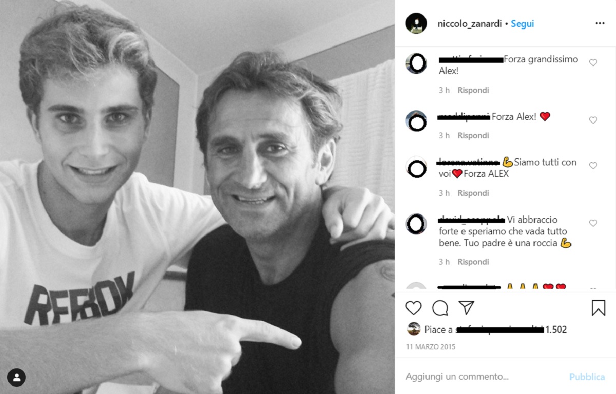 Alex e Niccolò Zanardi instagram