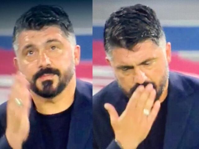 Rino Gattuso bacio 