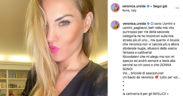 Veronica Ursida frecciatine sui social