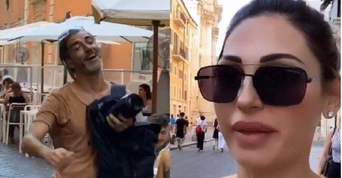 Anna Tatangelo assediata dai paparazzi