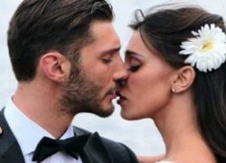 Stefano e Belen al matrimonio