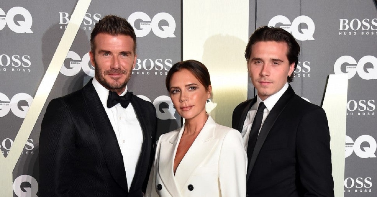 David e Victoria Beckham insieme al figlio