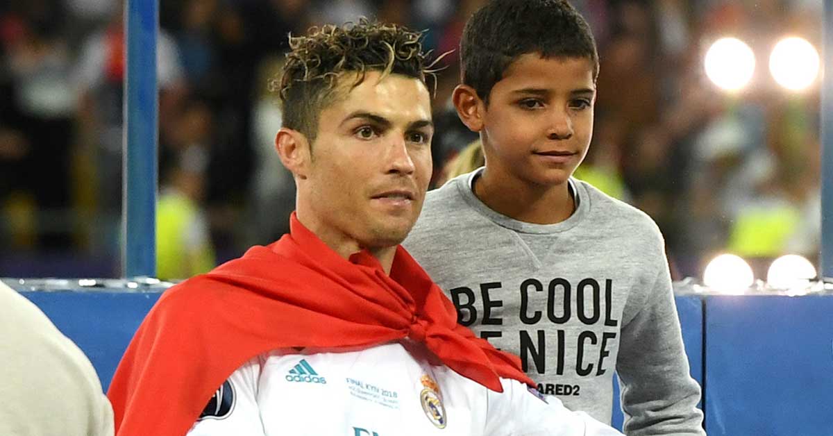 Cristiano Ronaldo Jr e il papà