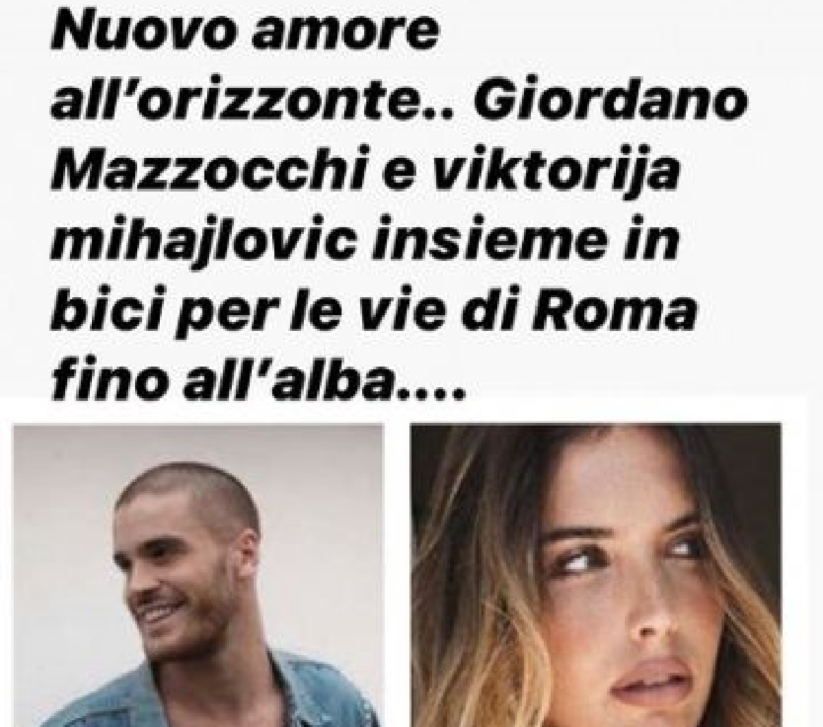 Nuovo amore per Giordano Mazzocchi?