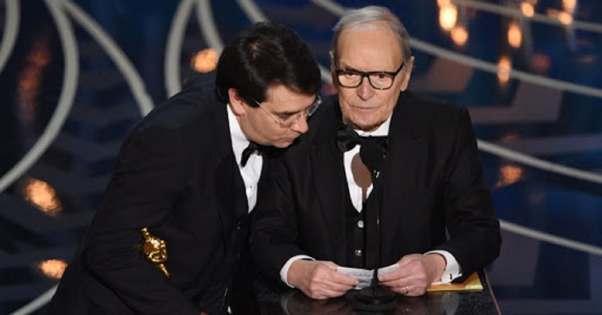 Ennio Morricone ed il figlio