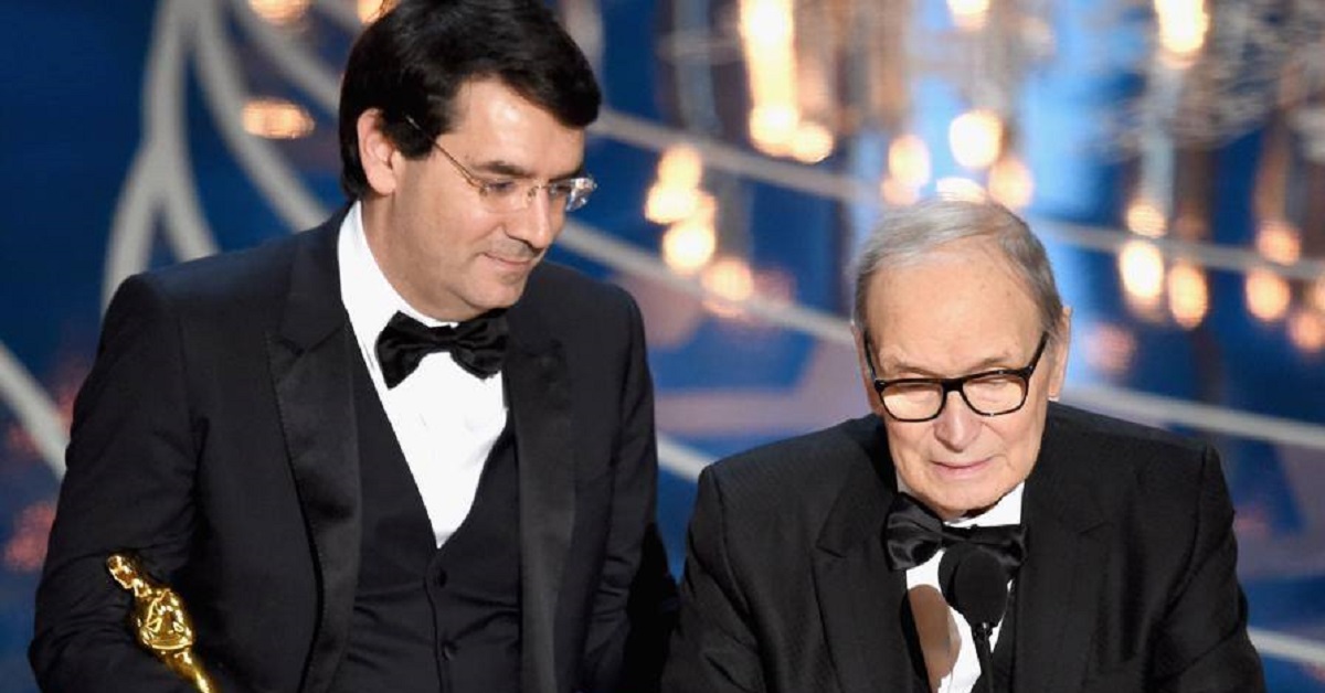 Ennio Morricone e il figlio