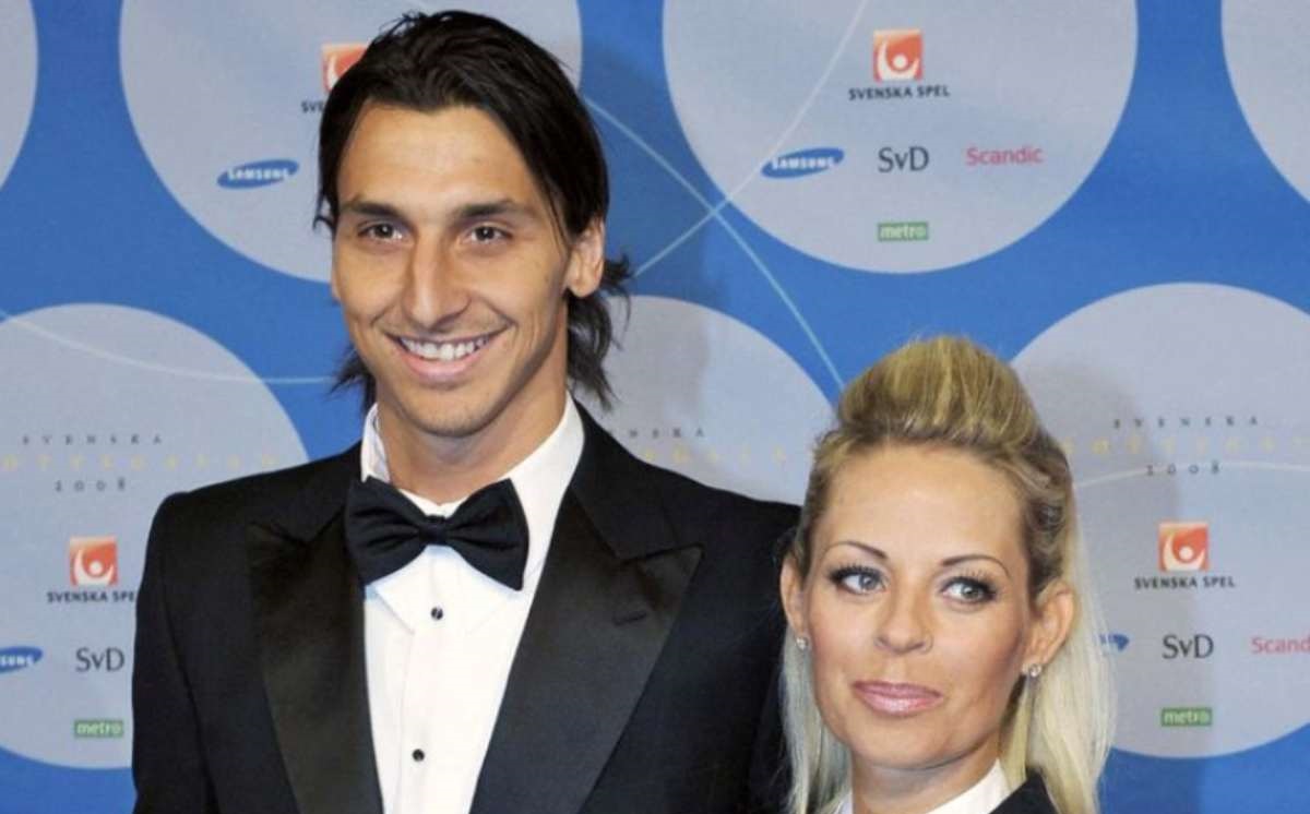 Zlatan Ibrahimovic e la moglie