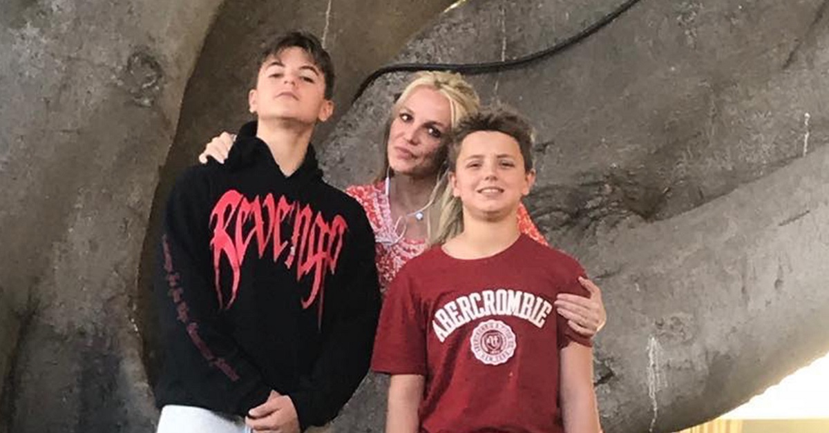 Britney Spears con i figli