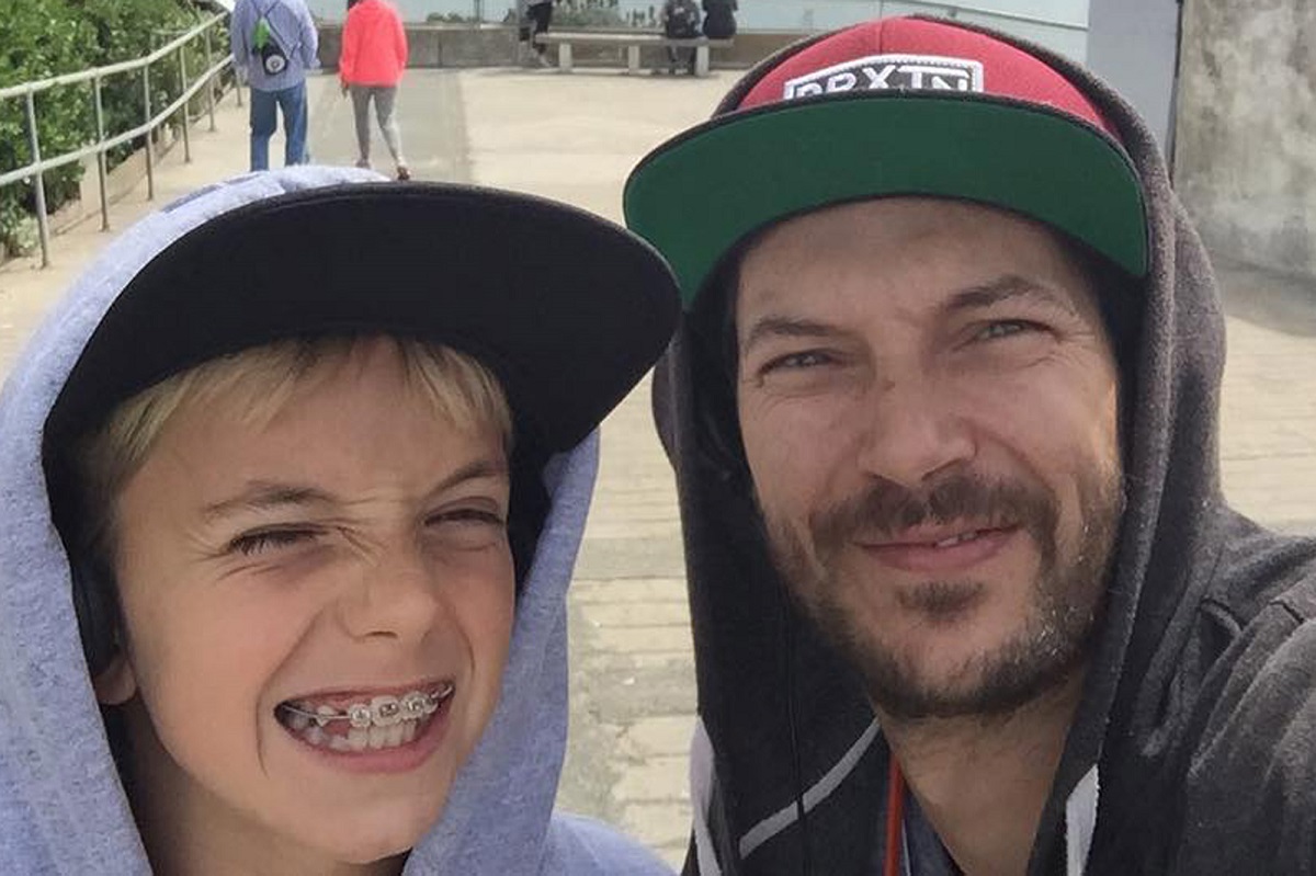 Kevin Federline e un figlio