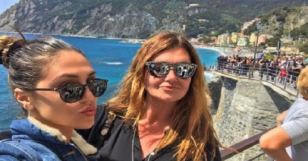 Belen Rodriguez e la mamma