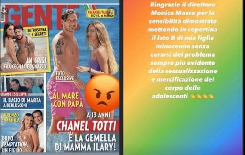 Chanel e Francesco Totti