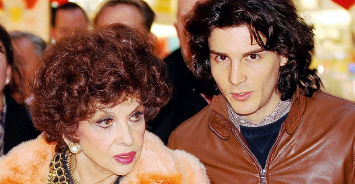 Gina Lollobrigda e il figlio